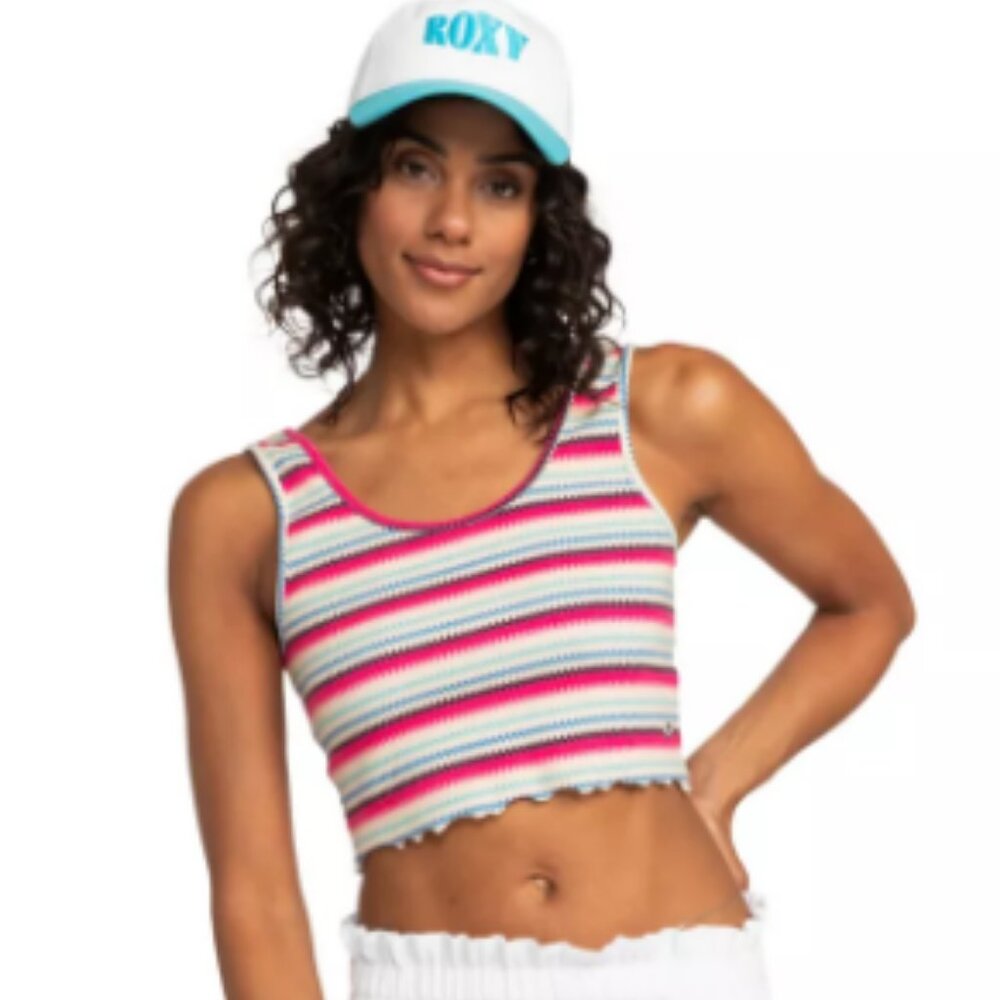 Roxy BRAZILIAN SAND PARDISO Women's Keep It Wavy Cropped Tank